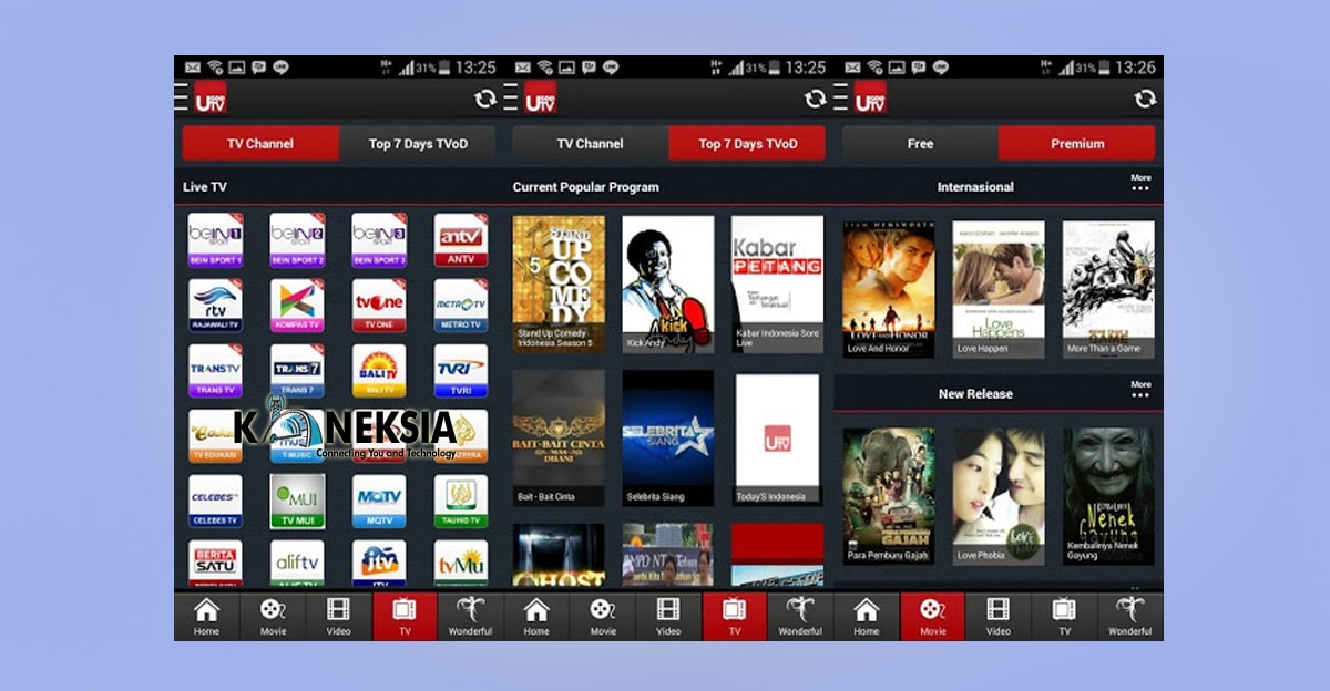 UseeTV Online Live Streaming terbaik untuk Android