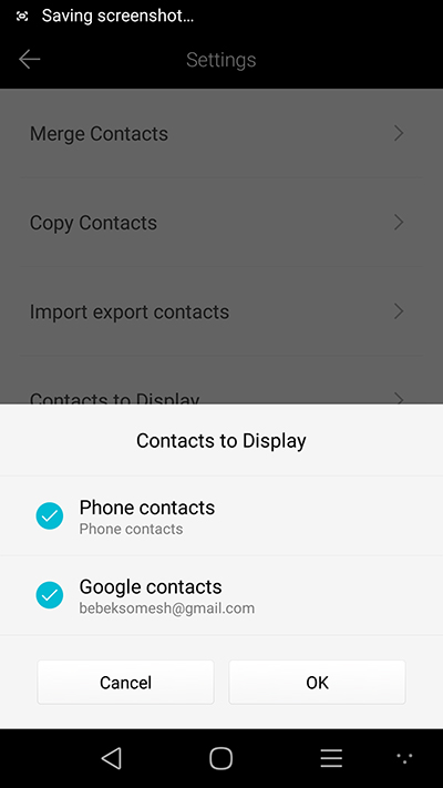 Menampilkan Semua Kontak di Android 4