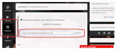 Cara Download Foto Instagram dengan Dredown