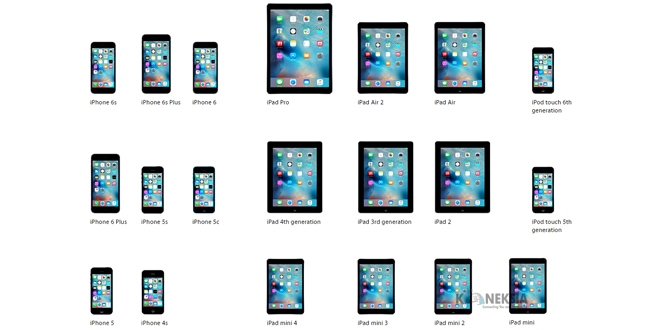 Device Gadget Apple Yang Kebagian Update iOs 10